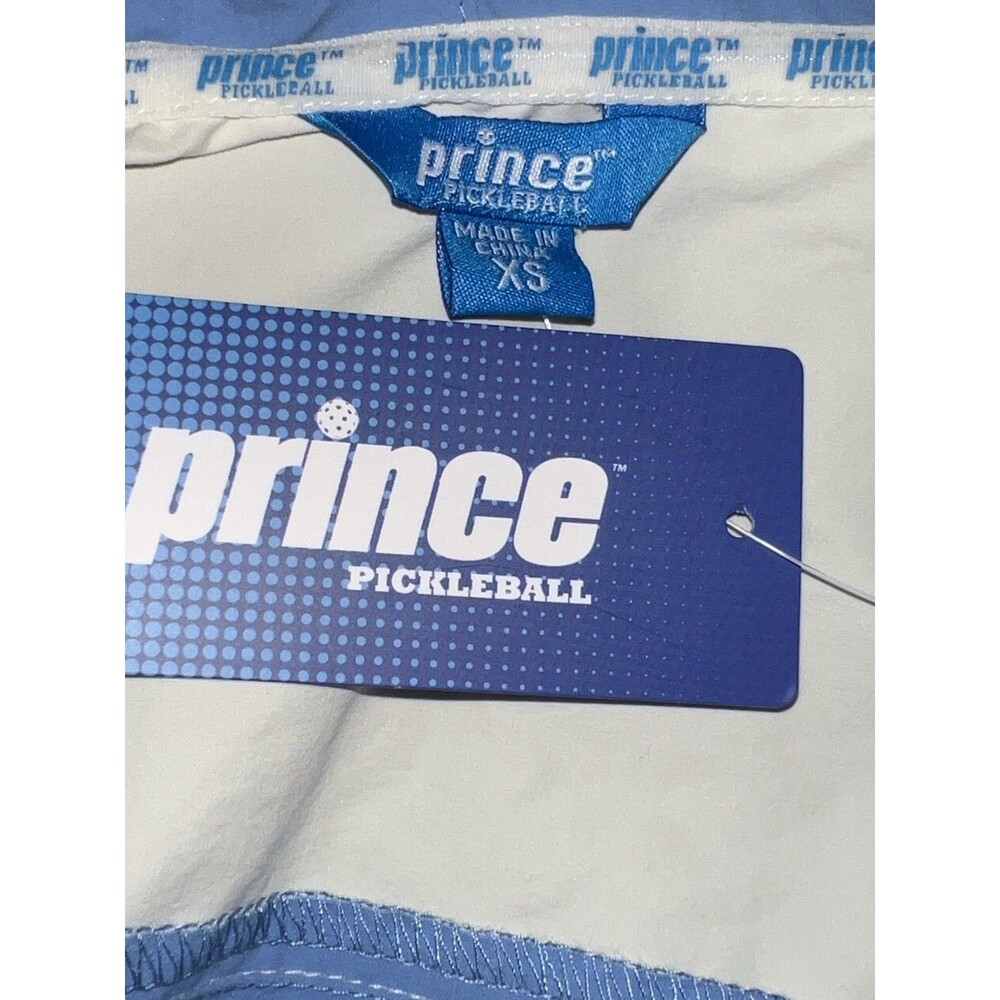 Women's Cropped Hooded Full Zip Windbreaker Jacket XS Blue Prince Pickleball - Picture 10 of 12